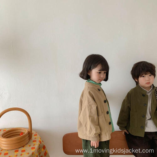 Children's Loose Retro Cotton Jacket